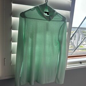 Mock neck long sleeve shirt
